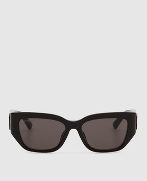 Balenciaga Черные очки Dynasty D-Frame с фактурным логотипом 794343T0039