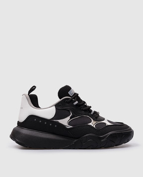 Alexander McQueen Черные кроссовки NCE с логотипом. 794521W4Y11