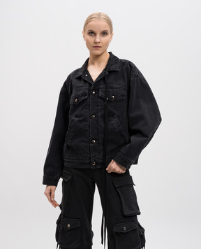 Ann Demeulemeester Сіра джинсова куртка Marthe B0010178FA039