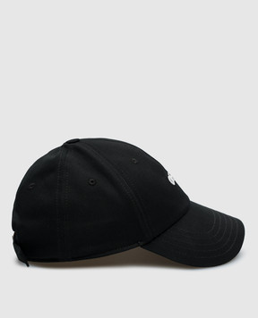 Off-White Чорна кепка з контрастною вишивкою логотипа OWLB045C99FAB003