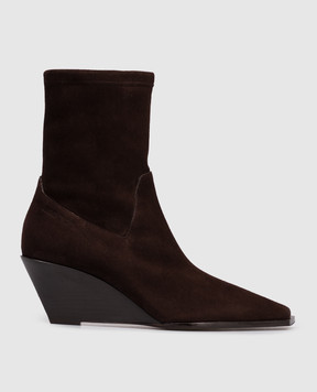 Jimmy Choo Коричневые замшевые ботильоны Haley HADLEYAB60SUE