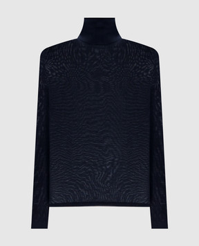 Max Mara Синий гольф SALUTO из шерсти SALUTO