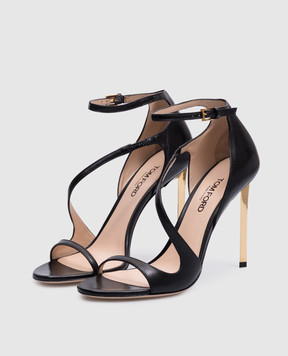 Tom Ford Чорні шкіряні босоніжки Newton W3545LSP002G