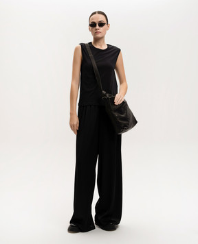 Ann Demeulemeester Черный топ Sunset Bleeding B0012541FA206