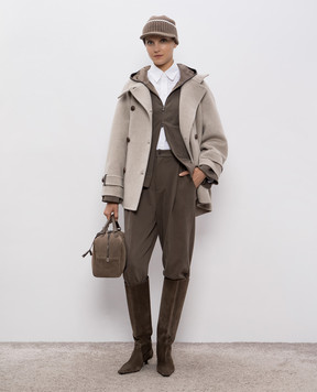 Brunello Cucinelli Коричневі штани MN05NSP799