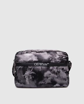 Off-White Сіра сумка в принт OMNQ081S25FAB001