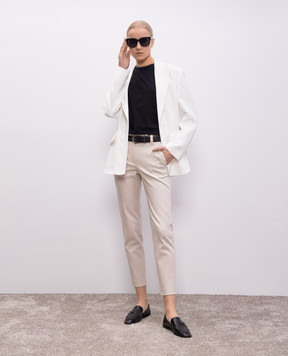 Brunello Cucinelli Чорна футболка з відворотами M0T18BD200