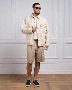 Loro Piana Бежевая куртка Toei FAO0738