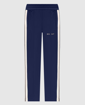 Palm Angels Фіолетові спортивні шитани з лампасами з логотипом PMCJ020C99FAB002