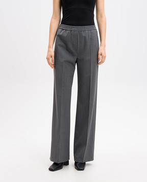 Max Mara Weekend Серые брюки PETRA с шерстью PETRA