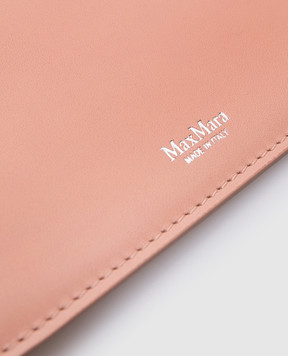 Max Mara Розовый кожаный картхолдер с логотипом CARDHOLDER