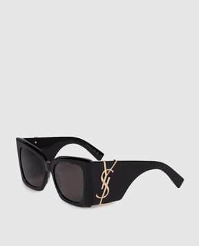 Saint Laurent Чорні сонцезахисні окуляри BLAZE 736461Y9956