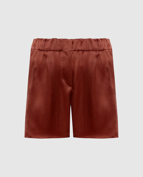 Brunello Cucinelli Коричневые шорты из шелка M0W19P1345y
