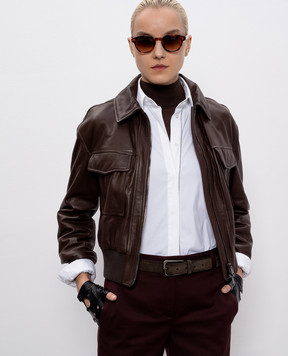 Brunello Cucinelli Коричневий замшевий ремінь M0DELC33GP