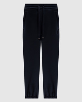 Alexander McQueen Сині джогери з емблемою логотипа 815549QLAEB