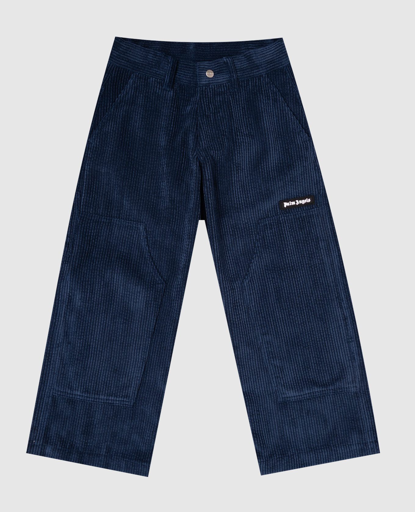 

Детские синие брюки с логотипом, Синий, Повседневные брюки casual