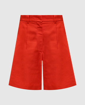 Max Mara Weekend Красные шорты ECUBA с леном. ECUBA