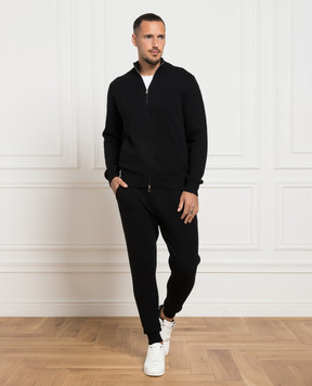 Cashmere&Whiskey Черные спортивные штаны из кашемира MU8641307341PF3XL