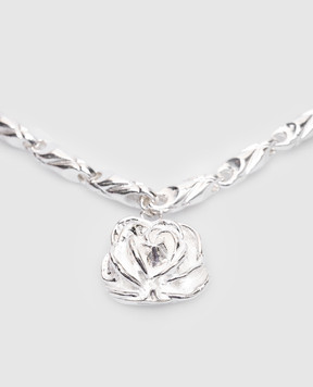 Magda Butrym Серебряные серьги-подвески с фианитами. NECKLACE03723724