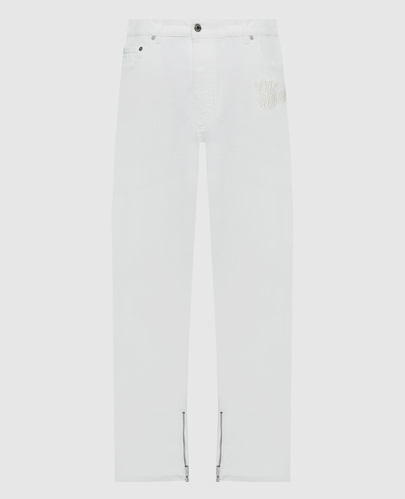 Білі джинси 90s Logo з логотипом
