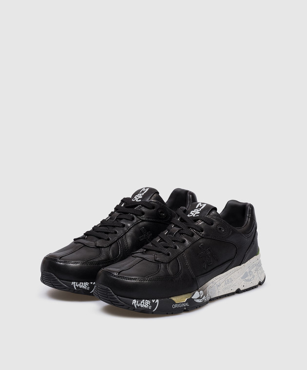 Premiata Черные кожаные кроссовки Mase MASE7083 изображение 2