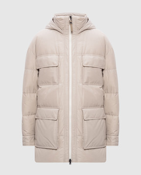 Brunello Cucinelli Бежевий пуховик MG5017784