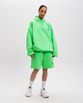Vetements Зеленые худи с принтом My Name Is Vetements UA66HD650E