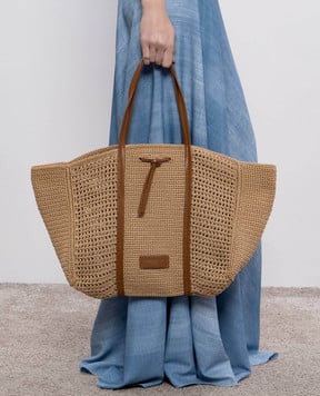 Gianni Chiarini Бежевая сумка-тоут Anastasia BS11582SMCRH