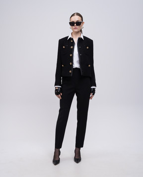 Dolce&Gabbana Чорні штани з вовни FTAM2TFU2L8