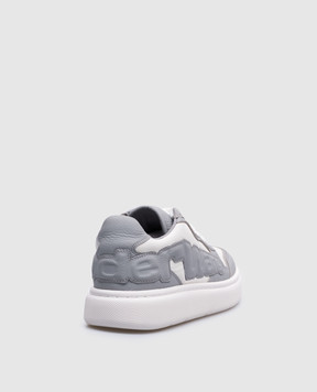 Alexander Wang Серые кожаные кроссовки Puff Pebble 30125SN058