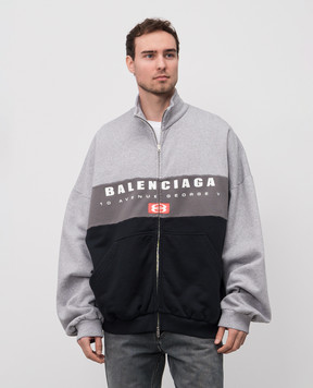 Balenciaga Серая спортивная куртка Unity 824210TSVB2