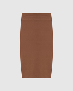Brunello Cucinelli Коричневая юбка M0A18G212944