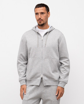 Brunello Cucinelli Сіра спортивна куртка MM8319069G