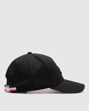 Moncler Черная кепка с нашивкой логотипа K10913B000450U082