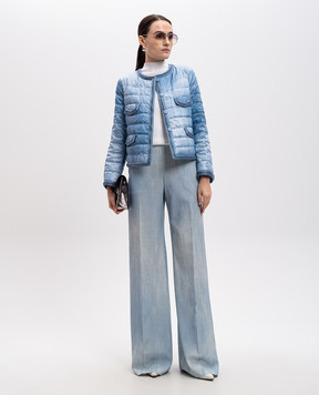 Ermanno Scervino Блакитні штани з ефектом деграде D466P308EMY