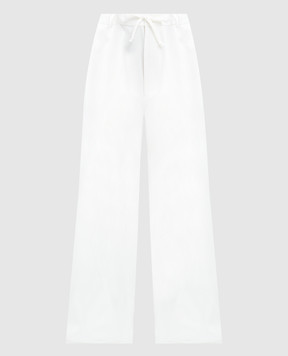 Maison Margiela MM6 Белые брюки с защипами S52KA0474S54445