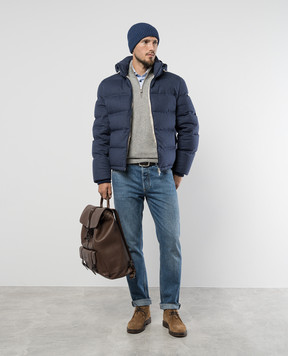 Brunello Cucinelli Серый джемпер из кашемира M2200124
