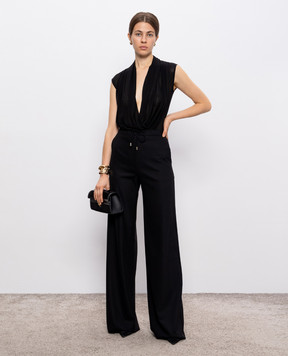 Max Mara Чорні штани кльош DENARO з вовни DENARO