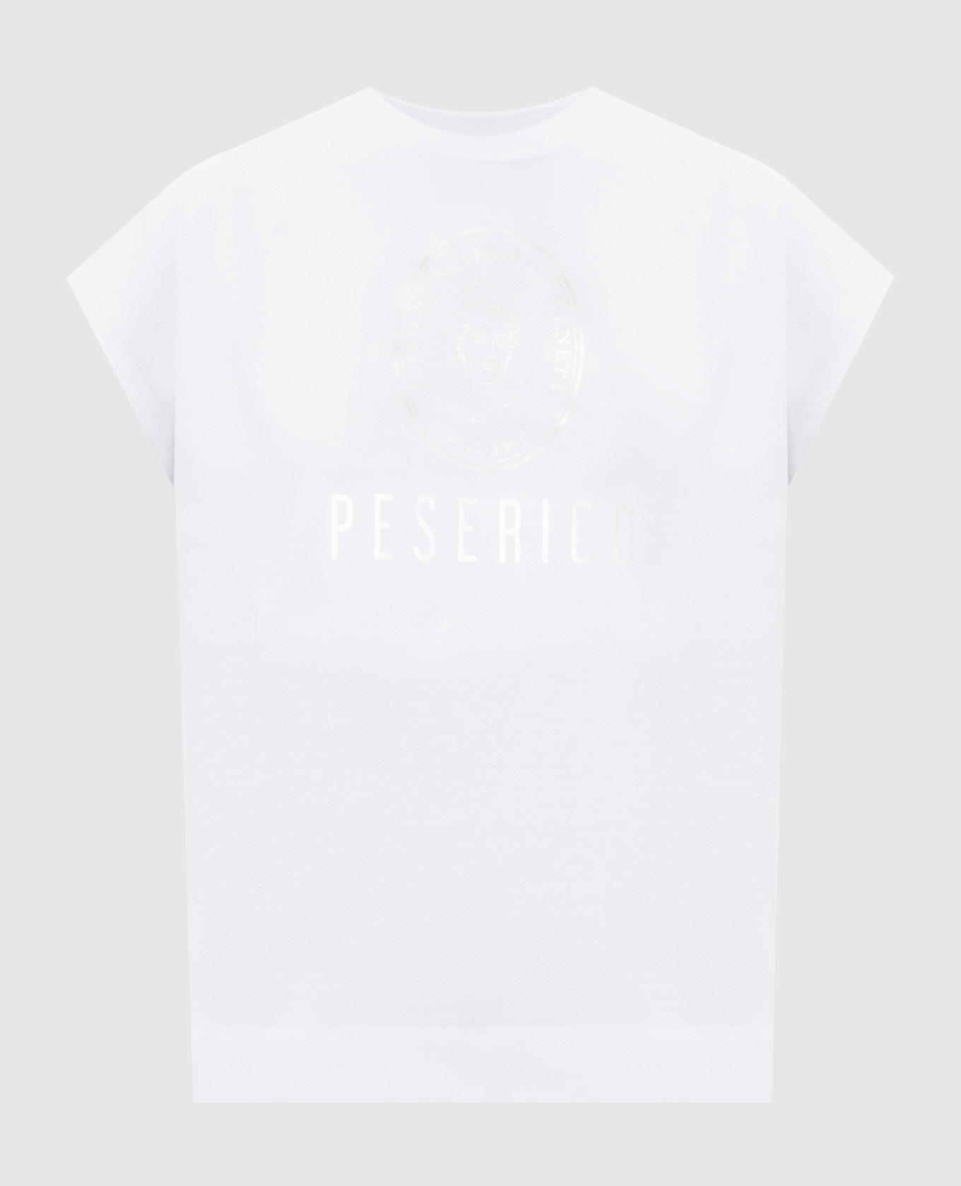 

Белый топ с принтом логотипа, Топы