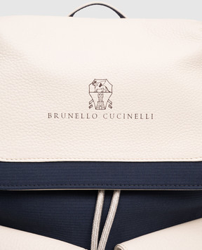 Brunello Cucinelli Дитячий комбінований рюкзак з логотипом BGLECB127