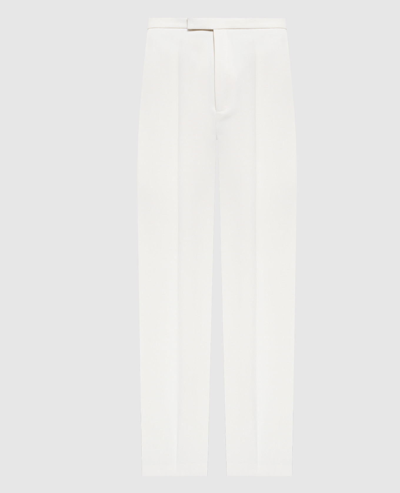 Белые брюки с шерстью