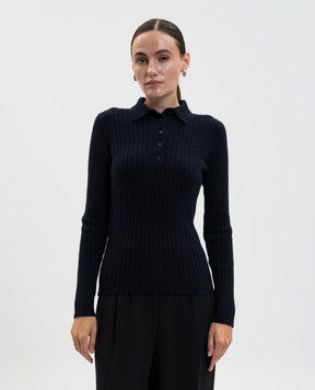 Allude Синее поло из кашемира 25511143