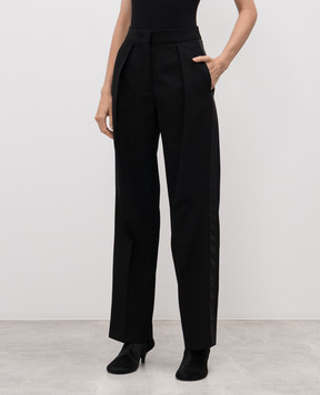 Jil Sander Чорні штани з вовни J02KA0365J40002