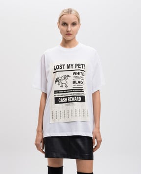 Maison Margiela MM6 Біла футболка Lost pet SH2GC0014S23588