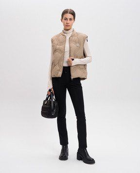 Moncler Grenoble Бежевый гольф с логотипом J20988G00015899JO