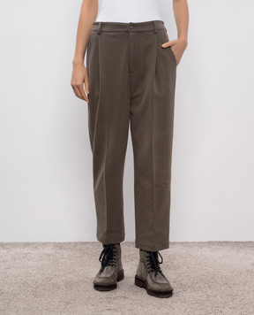 Brunello Cucinelli Коричневі штани MN05NSP799