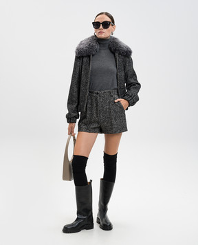 Dolce&Gabbana Шорти з вовною у візерунок FTDDYTFCZAG
