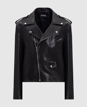 Ann Demeulemeester Чорна шкіряна косуха Arvid B0012058LT137