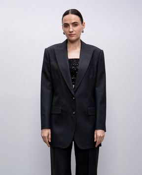 Dolce&Gabbana Сірий жакет з вовни F29GGTFU287