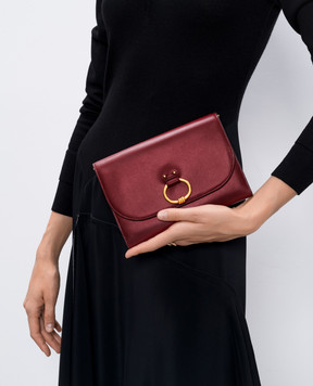 Gianni Chiarini Бордовая кожаная сумка кросс-боди KAIA BSWBN50107PRCK